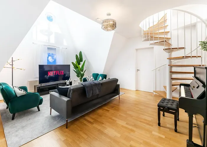 Nestup - 130 Qm Maisonette-Penthouse - Dachterrasse Mit Exklusivem Panoramablick
