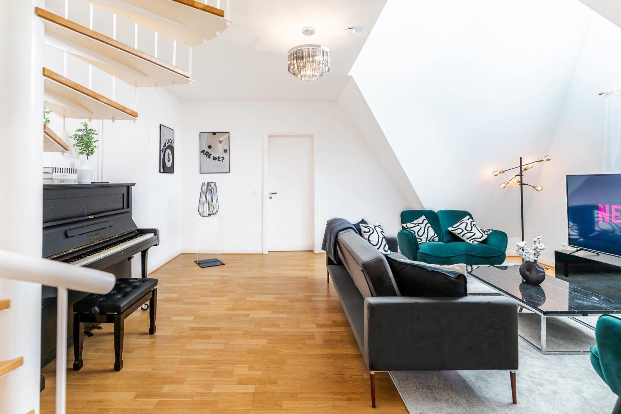 Apartment Nestup - 130 Qm Maisonette-penthouse - Dachterrasse Mit Exklusivem Panoramablick